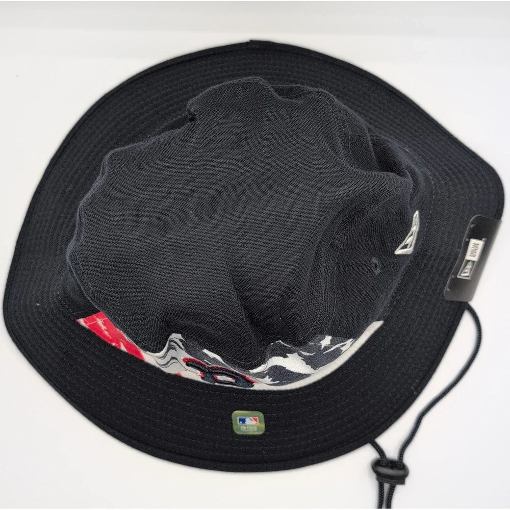 New Era Boston Red Sox 4th of July Red White and Blue Bucket Hat Mens OSFM